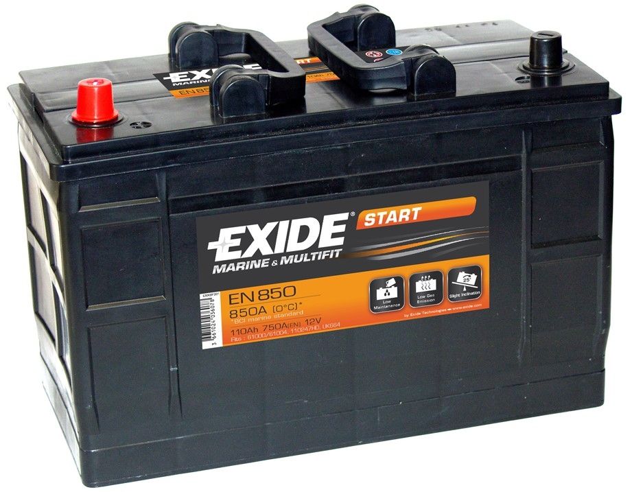 Batterie Exide Start 74AH - EN750 -  - Ihr wassersport-handel