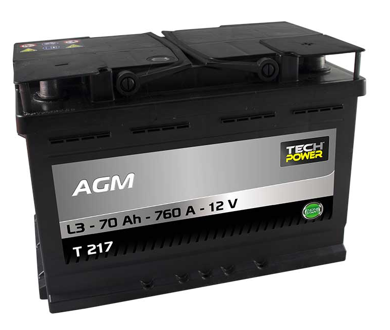 Batterie 12V 70Ah AGM Tech Power Start & Stop -  - Ihr  wassersport-handel