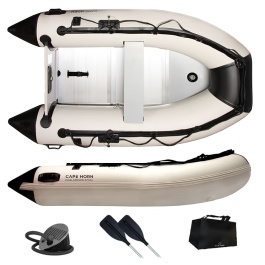 Schlauchboot Cape Horn Challenger 270 Aluminiumboden Hellgrau