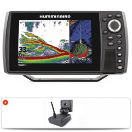 Humminbird Helix 7 G4N CHIRP + Geber TA + T°c