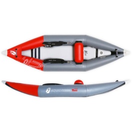 Kayak gonflable PVC 1 place Aqua Design Twiki I Rouge 