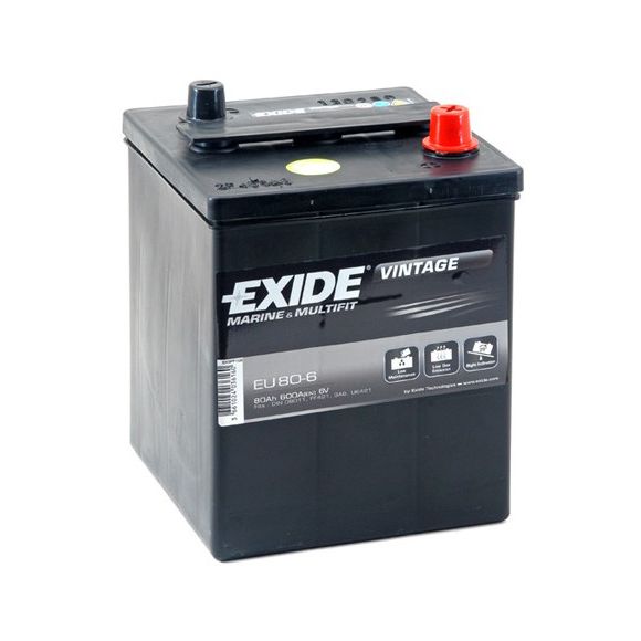 ExideOldtimer-Batterie 80AH - EU80-6 -  - Ihr wassersport-handel