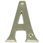 Brief Décomarine aus Messing, Höhe 5 cm: S