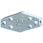 Sechseckige Bleigewichte, Spikes, Beutel mit 7 Stück in 15 gr