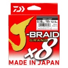 Geflochtene Angelschnur Daiwa J-Braid Grand X8 Chartreuse 135m - 18/100