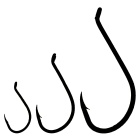 Haken 5115 Schwarz Chrom N° 6 Beutel mit 10 Stück