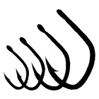 Off Shore 5129 Schwarz Chrom Nr. 6/0 Beutel mit 7 Stück