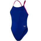 Badeanzug Solid Tie-Back Speedo Blau - Größe 42