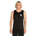 Herren Lycra Tank Top Rip Curl Surflite - Schwarz - L