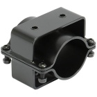 Doppelklemme aus Edelstahl Seanox für Angelrute Tür - Schwarz Durchmesser 51 bis 65mm