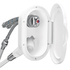 Set aus Handbrause und Mischbatterie Nuova Rade - weiße Handbrause und weißer Deckel