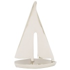 Segelschiff Trade Winds Papierpresse Messing vernickelt H 19,5 cm