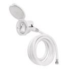 Handbrause Plastimo + Weißes Gehäuse + Weiße Kunststoffbrause + 3 m Schlauch