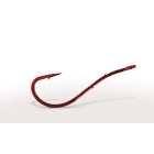 10 Angelhaken 7054 Spezial Wurm Rot s/Zinn Nr. 02