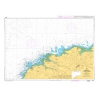 Gefaltete Shom Seekarte von Portsall bis Anse de Kernic