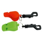 Ultrasonic Notfallpfeife mit Karabinerhaken-FLUO-GRÜN