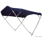 Bimini 4 Bögen Edelstahl Osculati Shade Master 255 X 140 X 215/230 - Navy Blue