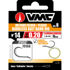 Gebundene angelhaken Vmc 7016B Method Feeder Band Rig Ohne widerhaken - Nr. 10 von 20/100