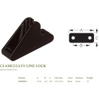 Clamcleat Line Lock schwarz Injection Molded Nylon