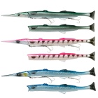 Gummiköder Savage gear Salt 3D Line Thru Needlefish pulse tail 2+1 - Pink Barracuda