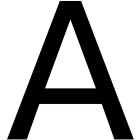 Buchstabe A - Pneumatisch - Schwarz