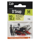 Tonnenwirbel mit karabiner Daiwa D'Snap bleigewicht Wettbewerb L