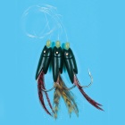 Vorfach Maxi Brut 3 Angelhaken 1200 mm 7/0 Schwarz