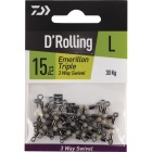 Drehgelenk Daiwa Barrel Triple 3-Wege-Drehgelenk XXL SIZE