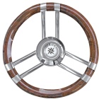 Steuerrad boot Osculati carbon-Look Maserholz/Edelstahl 350mm