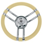 Steuerrad boot Osculati weiches Polyurethan Elfenbein/Edelstahl 350mm