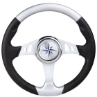 Steuerrad boot Osculati Skipper schwarz/silber 350 mm