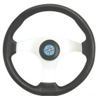 Steuerrad boot Osculati Technic schwarz silber 350 mm