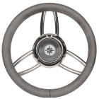 Steuerrad boot Osculati Blitz mit weicher Polyurethan-Krone grau 350mm