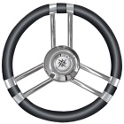 Steuerrad boot Osculati weiches Polyurethan schwarz/edelstahl 350mm
