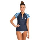 Moontide Zip Jacke kurze Ärmel Rip Curl - Blau/Weiß - 6 | 2019