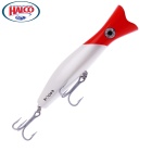 Oberflächenköder Halco Roosta Popper 160 H53 White Redhead