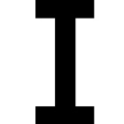 Zeichen I - 18 cm - Schwarz