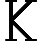 Zeichen K - Schwarz - 18 cm