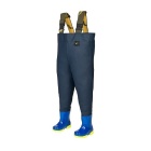 Latzhose Kidsplay marineblau uni mit Marinestiefeln Größe 24-25