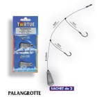 2 Langleinen aus Blei 40 g - angelhaken N°6 und 8