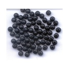 20 Perlen Schwarz 8 mm