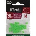 Ovale Perlen PHOSPHO GRÜN S