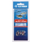 Mikrolarven 5 Angelhaken Nr. 10 24/100 Rosa Blatt