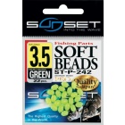 Harte ovale Perlen Sunset Perlen Grün ST-P-187 N°0