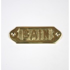 Messingschild : BAIN