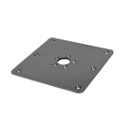 Bodenplatte Edelstahl quadratisch Seanox