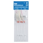 Feder Makrele 5 Schinken 2/0 Weiß