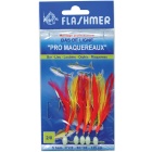 Pro Makrelen Perlen 5 Haken 2/0 rot/gelb