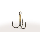 100 Haken VMC 9649 Dreifach rund Bronze Nr. 1/0