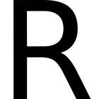 Buchstabe R - Weiß